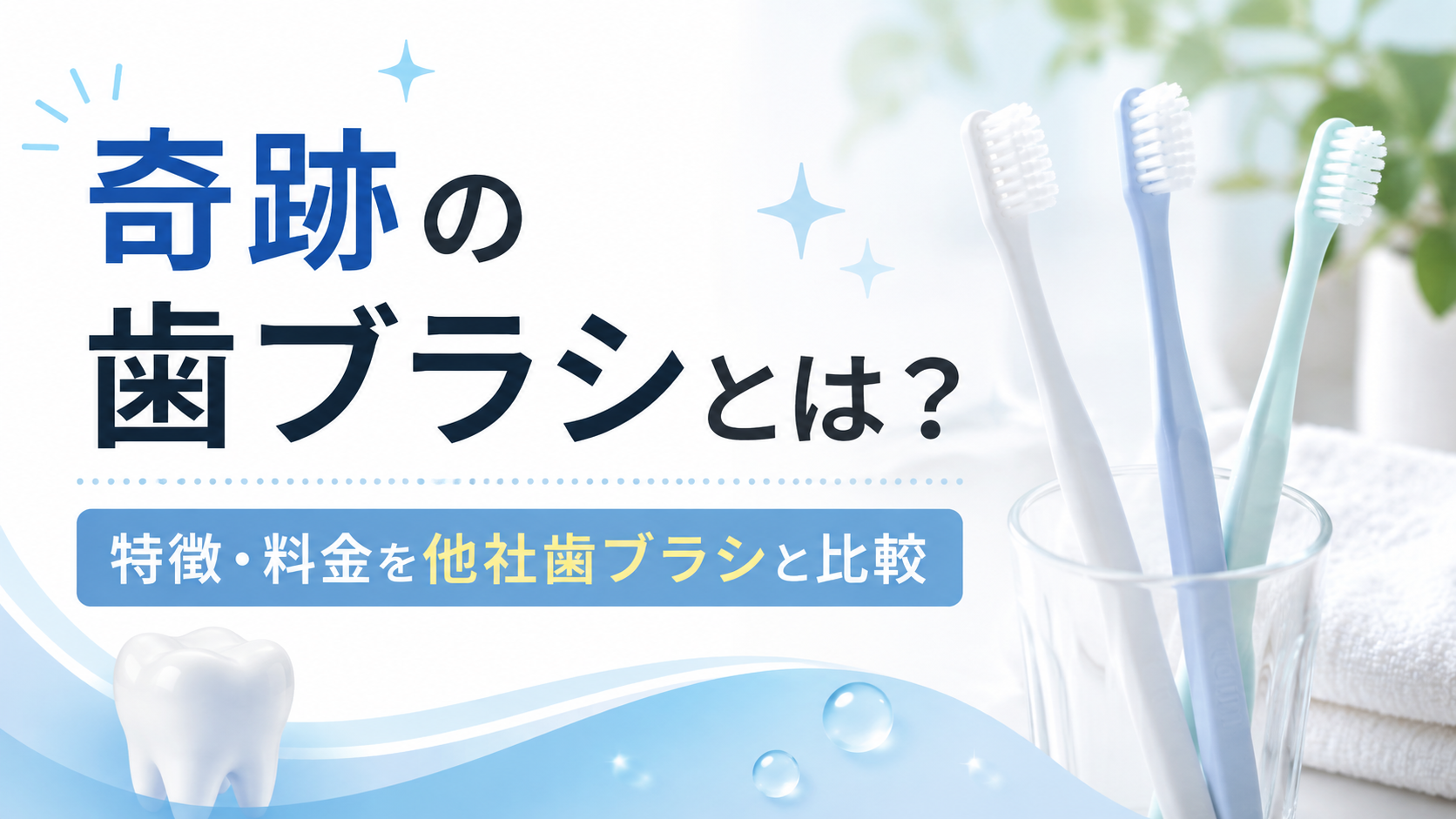 奇跡の歯ブラシとは？特徴・料金を他社歯ブラシと比較して選び方を解説