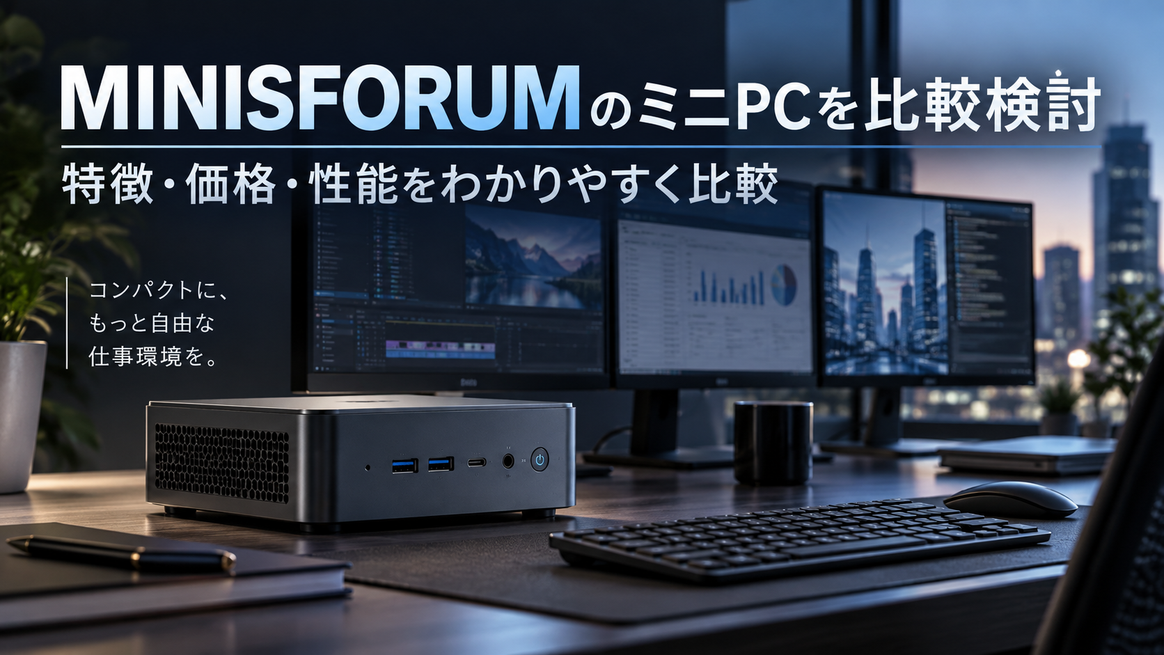 MINISFORUMのミニPCを比較検討｜特徴・価格・性能と他社製品との違いを解説