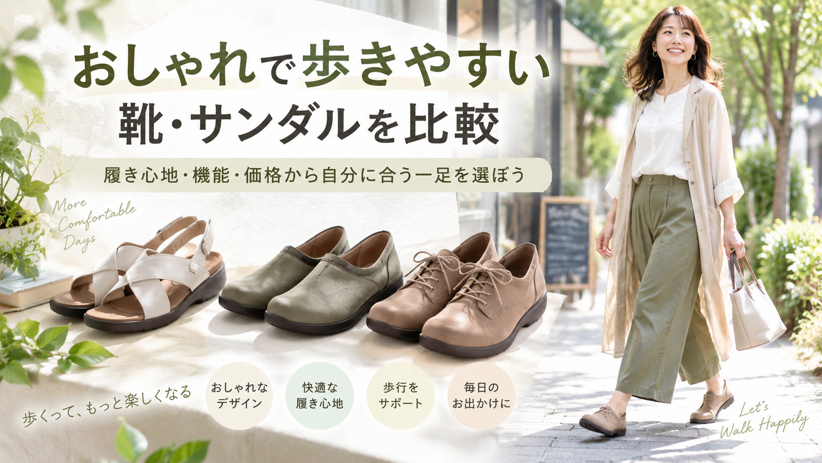 おしゃれで歩きやすい靴・サンダルを比較｜リゲッタの特徴と自分に合うシューズの選び方