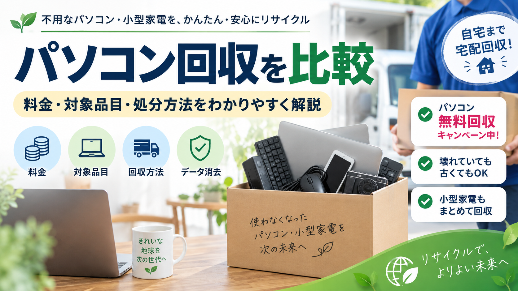 リネットジャパンのパソコン回収はどう?料金・対象品目・処分方法を比較